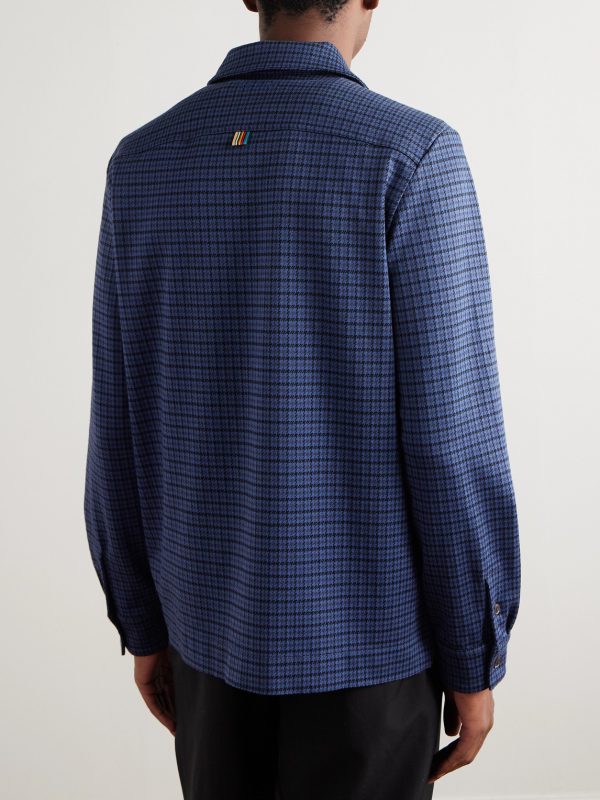 Houndstooth Cotton-Blend Shirt - BK