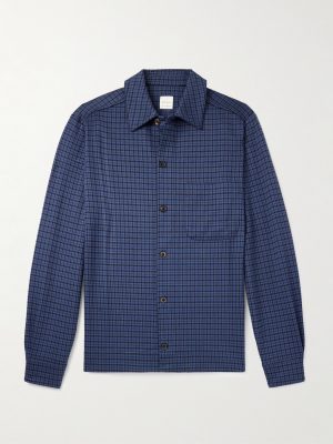 Houndstooth Cotton-Blend Shirt Houndstooth Cotton-Blend Shirt