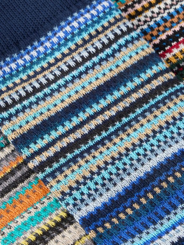 Three-Pack Striped Cotton-Blend Socks - CU