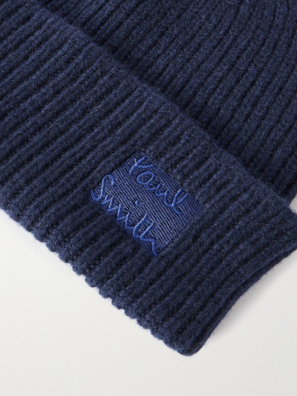 Ribbed Recycled-Cashmere and Merino Wool-Blend Beanie - CU