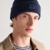 Ribbed Recycled-Cashmere and Merino Wool-Blend Beanie - OU