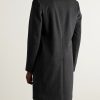 Double-Breasted Wool and Cashmere-Blend Felt Overcoat - BK Double-Breasted Wool and Cashmere-Blend Felt Overcoat - BK
