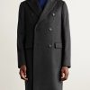 Double-Breasted Wool and Cashmere-Blend Felt Overcoat - FR Double-Breasted Wool and Cashmere-Blend Felt Overcoat - FR
