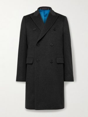 Double-Breasted Wool and Cashmere-Blend Felt Overcoat Double-Breasted Wool and Cashmere-Blend Felt Overcoat