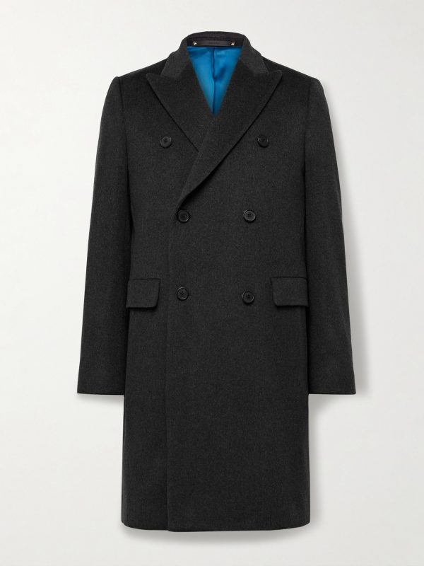 Double-Breasted Wool and Cashmere-Blend Felt Overcoat Double-Breasted Wool and Cashmere-Blend Felt Overcoat