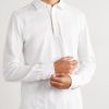 Suede-Trimmed Cotton-Piqué Polo Shirt - FR