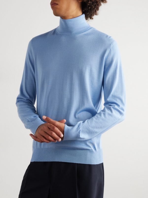 Cashmere and Silk-Blend Rollneck Sweater - FR Cashmere and Silk-Blend Rollneck Sweater - FR