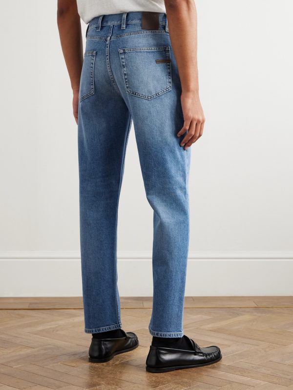 Roccia Straight-Leg Stretch Jeans - BK Roccia Straight-Leg Stretch Jeans - BK