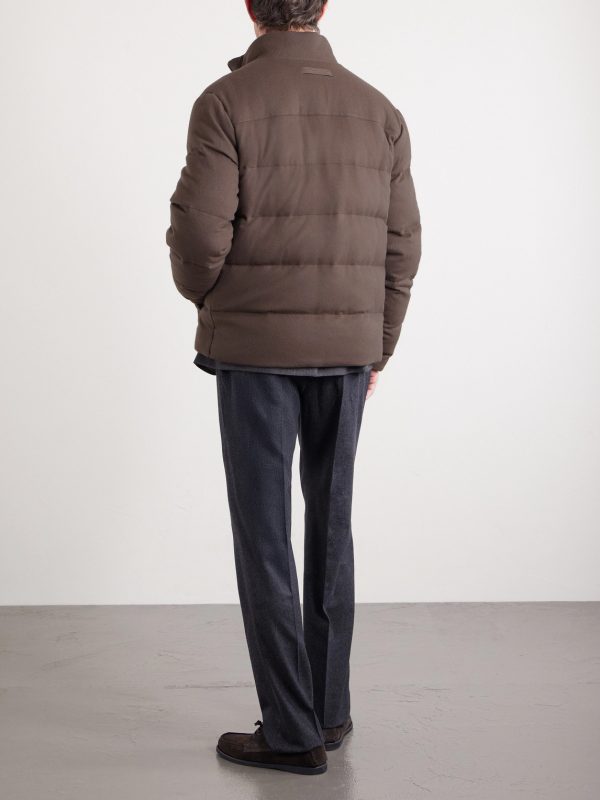 Quilted Oasi Cashmere Down Jacket - BK Quilted Oasi Cashmere Down Jacket - BK