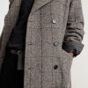 Double-Breasted Checked Wool and Cashmere-Blend Twill Overcoat - E1