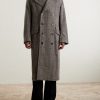 Double-Breasted Checked Wool and Cashmere-Blend Twill Overcoat - FR