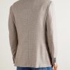 Houndstooth Silk and Cashmere-Blend Blazer - BK Houndstooth Silk and Cashmere-Blend Blazer - BK