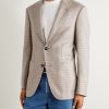 Houndstooth Silk and Cashmere-Blend Blazer - FR Houndstooth Silk and Cashmere-Blend Blazer - FR