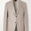 Houndstooth Silk and Cashmere-Blend Blazer Houndstooth Silk and Cashmere-Blend Blazer