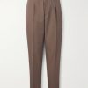 Straight-Leg Cotton and Wool-Blend Trousers Straight-Leg Cotton and Wool-Blend Trousers