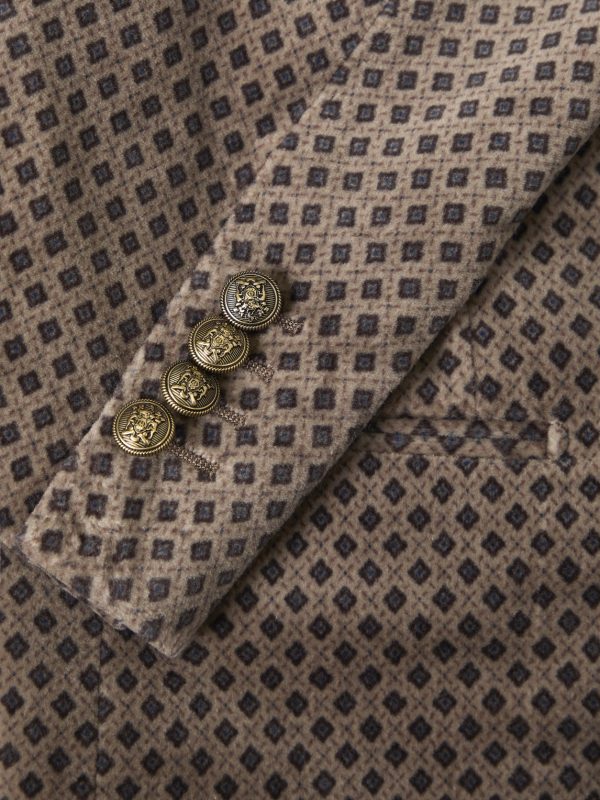 Slim-Fit Printed Cotton-Blend Velvet Tuxedo Jacket - CU Slim-Fit Printed Cotton-Blend Velvet Tuxedo Jacket - CU