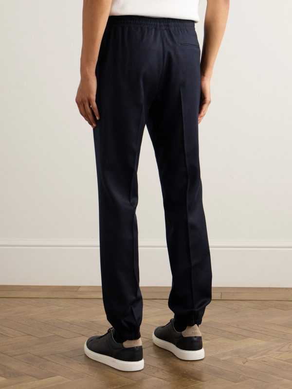 Tapered Wool Trousers - BK Tapered Wool Trousers - BK