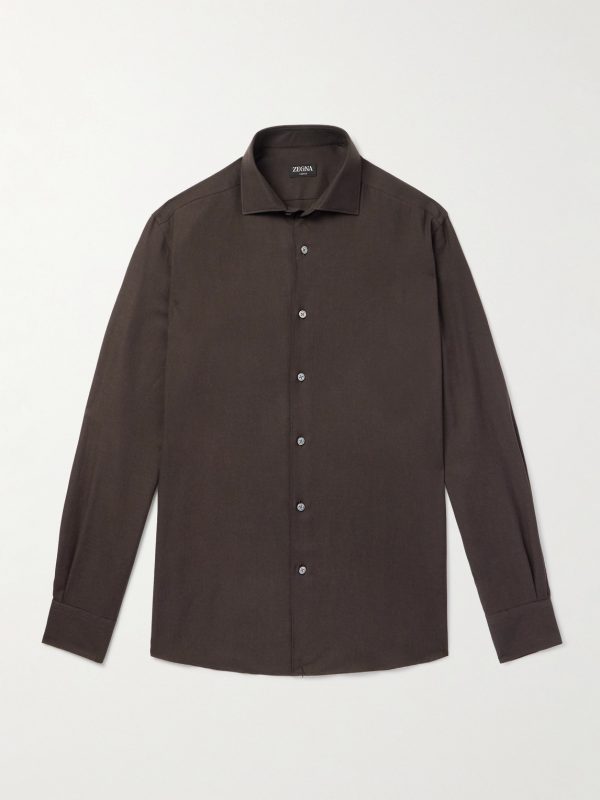 Cotton and Cashmere-Blend Shirt Cotton and Cashmere-Blend Shirt