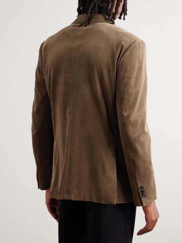 Cotton-Blend Corduroy Blazer - BK Cotton-Blend Corduroy Blazer - BK