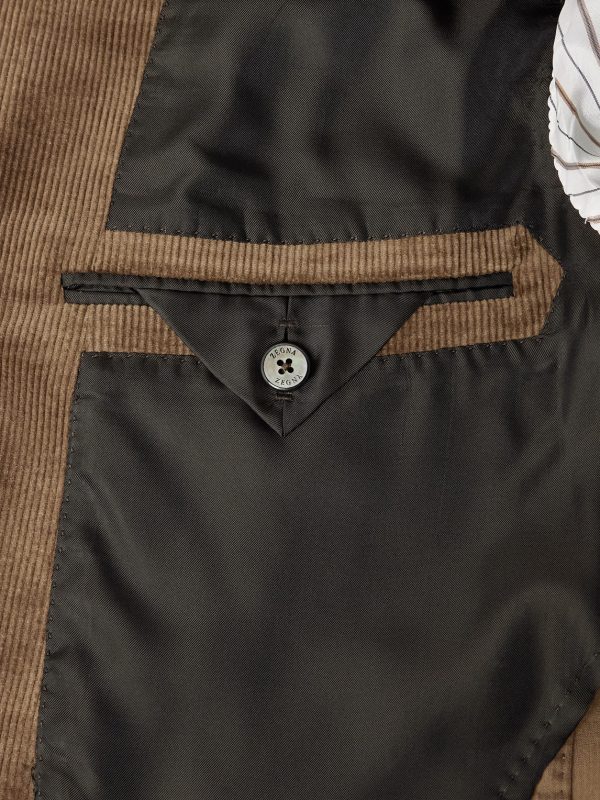 Cotton-Blend Corduroy Blazer - E1 Cotton-Blend Corduroy Blazer - E1