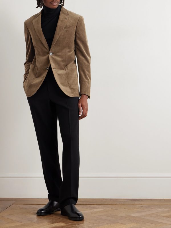 Cotton-Blend Corduroy Blazer - OU Cotton-Blend Corduroy Blazer - OU