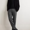 Tapered Pleated Wool Trousers - OU
