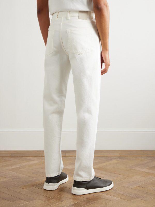 Roccia Slim-Fit Straight-Leg Cotton Trousers - BK