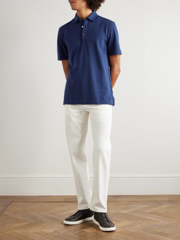 Roccia Slim-Fit Straight-Leg Cotton Trousers - OU