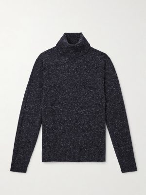 Cashmere-Blend Rollneck Sweater