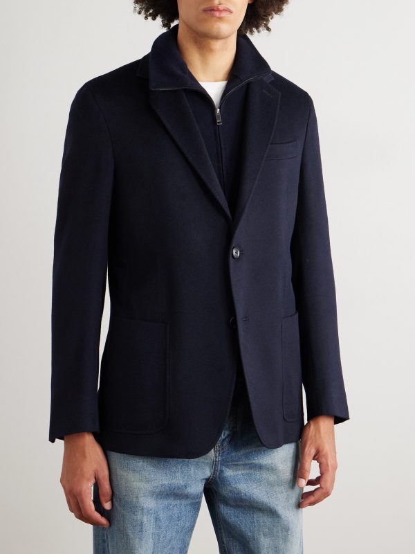 Layered Cashmere Blazer - FR Layered Cashmere Blazer - FR