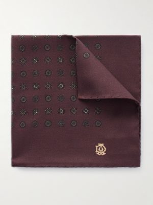 Printed Mulberry Silk-Twill Pocket Square Printed Mulberry Silk-Twill Pocket Square