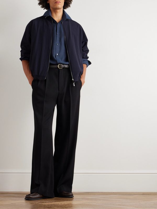 Cotton and Cashmere-Blend Twill Shirt - OU