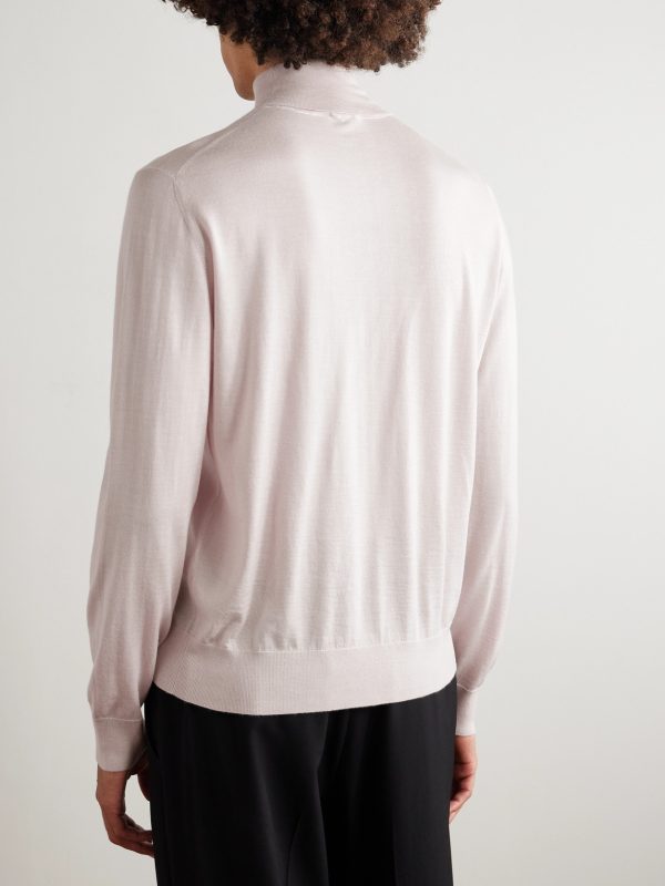 Cashmere and Silk-Blend Rollneck Sweater - BK