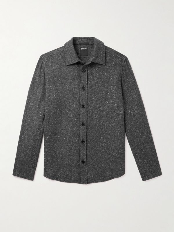 Cashmere and Silk-Blend Shirt