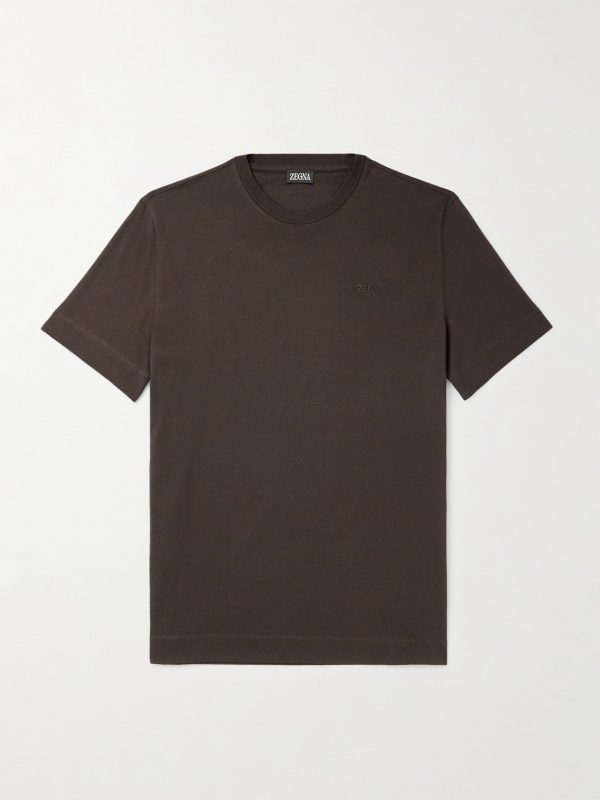 Logo-Embroidered Cotton-Jersey T-Shirt Logo-Embroidered Cotton-Jersey T-Shirt