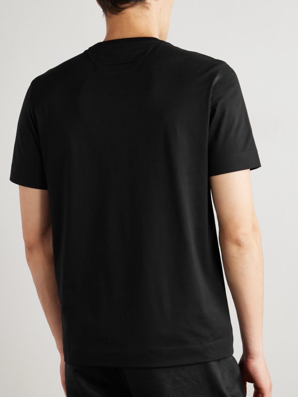 Cotton-Jersey T-Shirt - BK