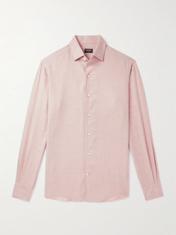 Cotton and Cashmere-Blend Shirt Cotton and Cashmere-Blend Shirt