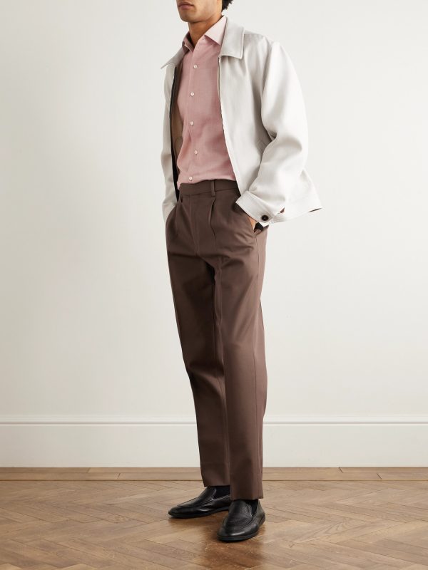 Cotton and Cashmere-Blend Shirt - OU Cotton and Cashmere-Blend Shirt - OU