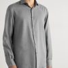 Cotton and Cashmere-Blend Twill Shirt - FR Cotton and Cashmere-Blend Twill Shirt - FR