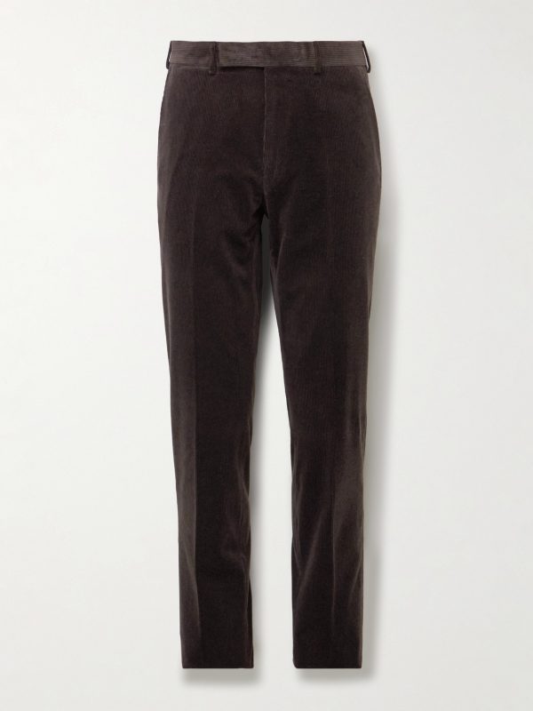 Slim-Fit Cotton-Blend Corduroy Trousers Slim-Fit Cotton-Blend Corduroy Trousers