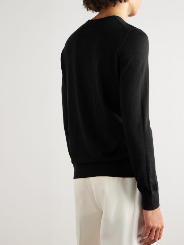 Cashmere and Silk-Blend Sweater - BK Cashmere and Silk-Blend Sweater - BK