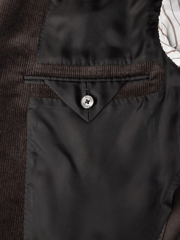 Cotton-Blend Corduroy Blazer - E1 Cotton-Blend Corduroy Blazer - E1