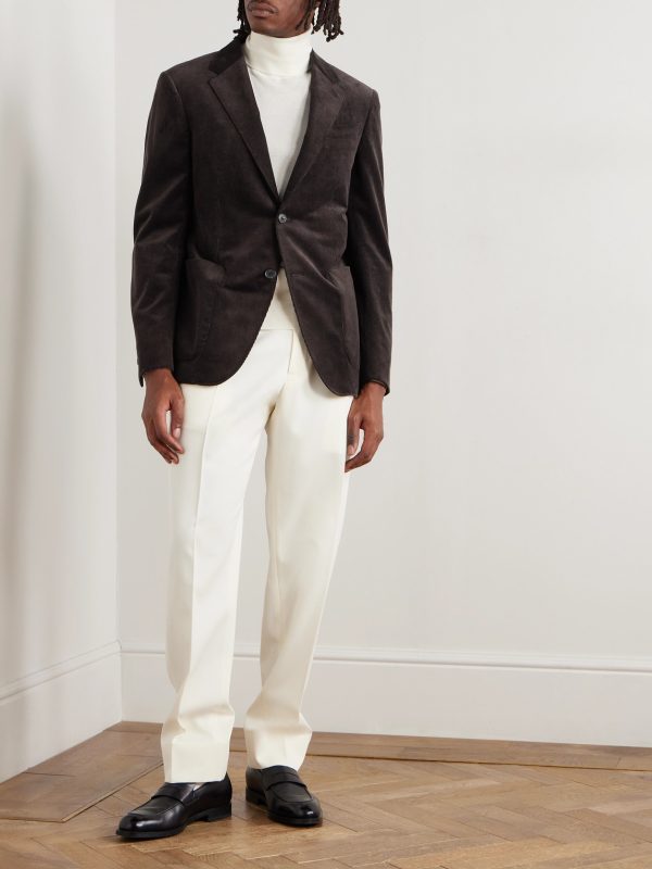 Cotton-Blend Corduroy Blazer - OU Cotton-Blend Corduroy Blazer - OU