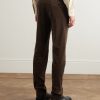 Slim-Fit Cotton-Blend Corduroy Trousers - BK Slim-Fit Cotton-Blend Corduroy Trousers - BK