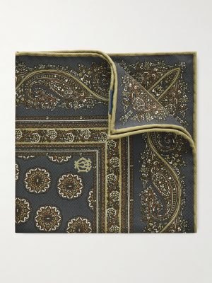 Printed Mulberry Silk-Twill Pocket Square Printed Mulberry Silk-Twill Pocket Square