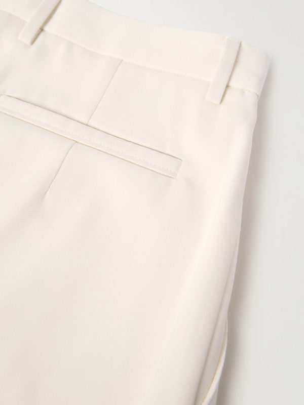 Straight-Leg Cotton and Wool-Blend Trousers - CU Straight-Leg Cotton and Wool-Blend Trousers - CU
