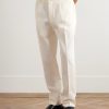 Straight-Leg Cotton and Wool-Blend Trousers - FR Straight-Leg Cotton and Wool-Blend Trousers - FR