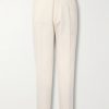 Straight-Leg Cotton and Wool-Blend Trousers Straight-Leg Cotton and Wool-Blend Trousers