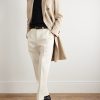 Straight-Leg Cotton and Wool-Blend Trousers - OU Straight-Leg Cotton and Wool-Blend Trousers - OU