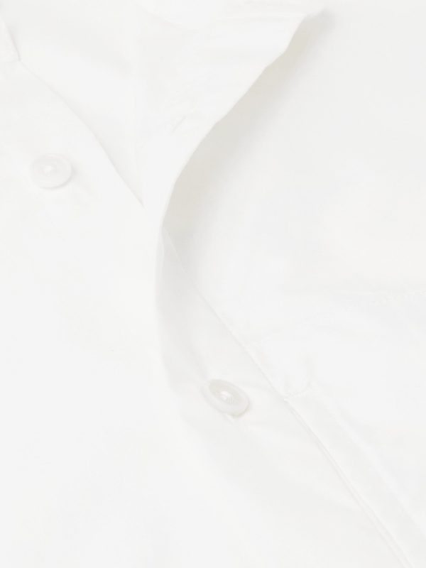 Leather-Trimmed Cotton-Piqué Polo Shirt - CU